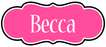 Becca invitation logo