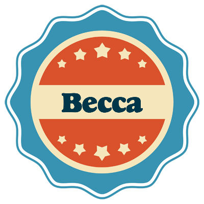 Becca labels logo
