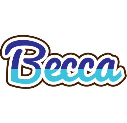 Becca raining logo