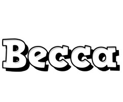 Becca snowing logo