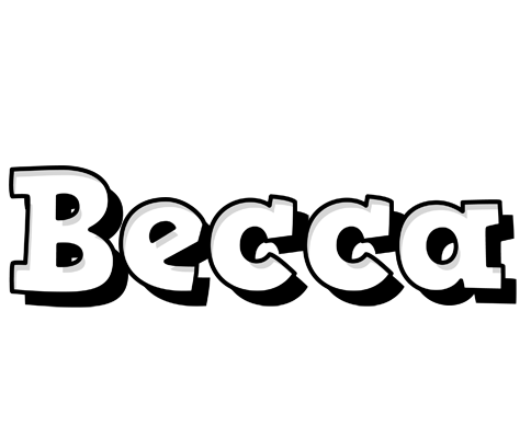 Becca snowing logo