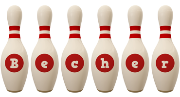 Becher bowling-pin logo