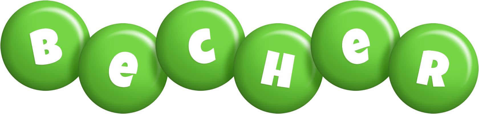 Becher candy-green logo