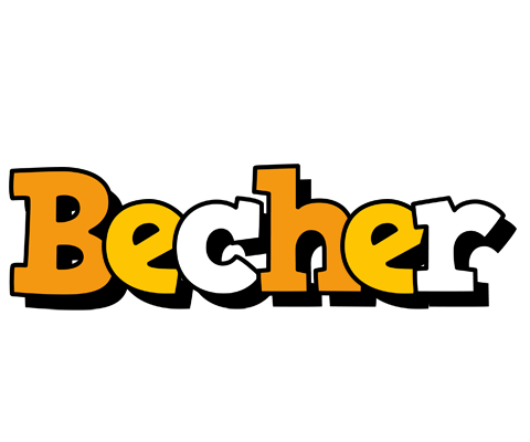 Becher cartoon logo