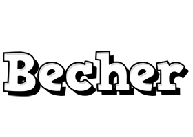 Becher snowing logo