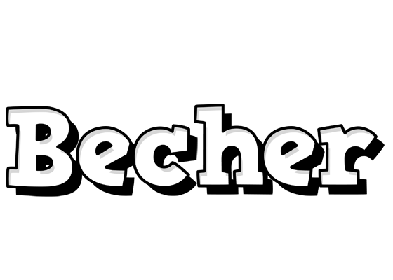 Becher snowing logo