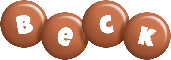 Beck candy-brown logo