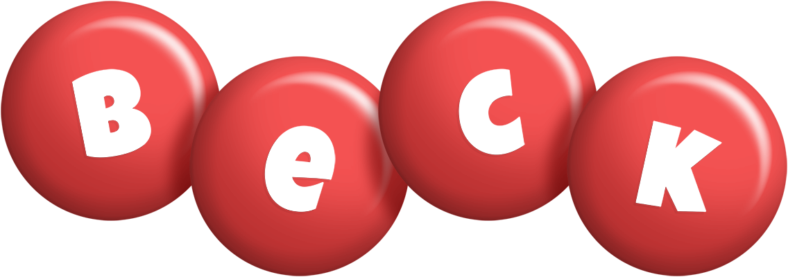 Beck candy-red logo