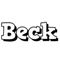 Beck snowing logo