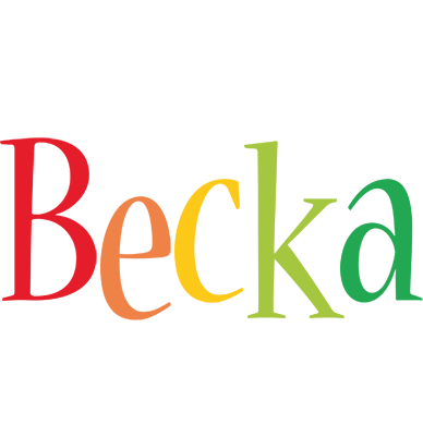 Becka birthday logo