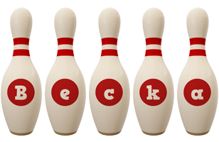 Becka bowling-pin logo