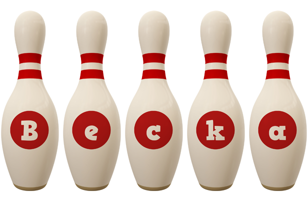 Becka bowling-pin logo