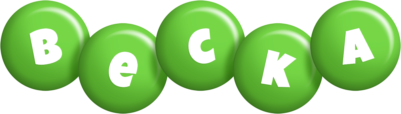 Becka candy-green logo
