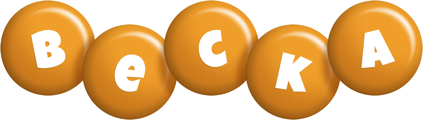 Becka candy-orange logo