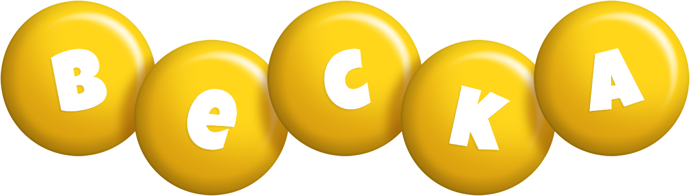 Becka candy-yellow logo