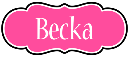 Becka invitation logo