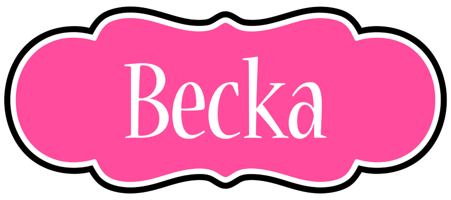 Becka invitation logo