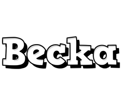 Becka snowing logo