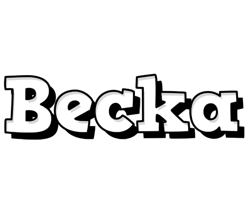 Becka snowing logo