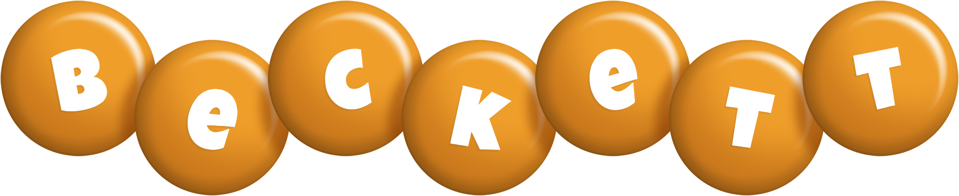 Beckett candy-orange logo