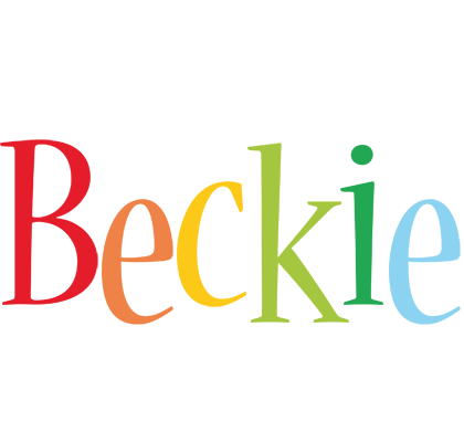 Beckie birthday logo
