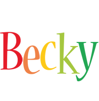 Becky birthday logo
