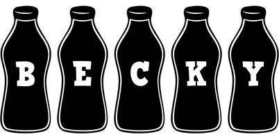 Becky bottle logo
