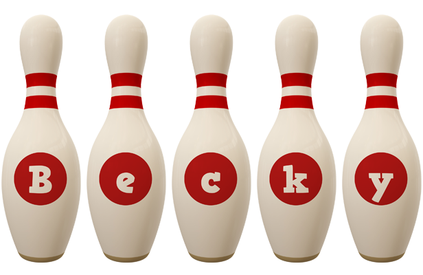 Becky bowling-pin logo