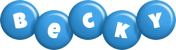 Becky candy-blue logo