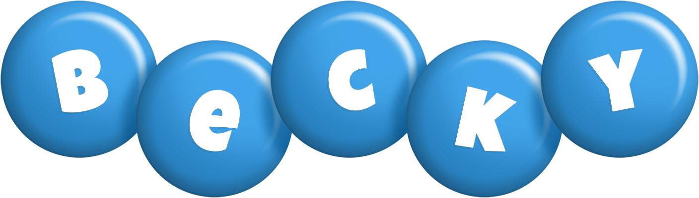 Becky candy-blue logo