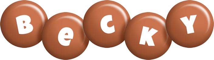 Becky candy-brown logo