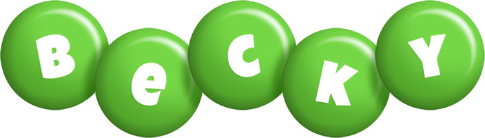 Becky candy-green logo