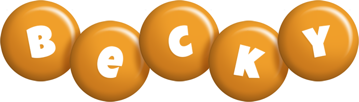 Becky candy-orange logo