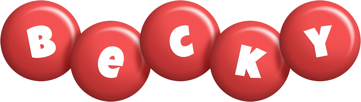 Becky candy-red logo
