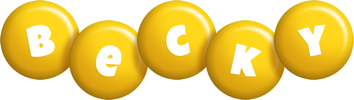 Becky candy-yellow logo