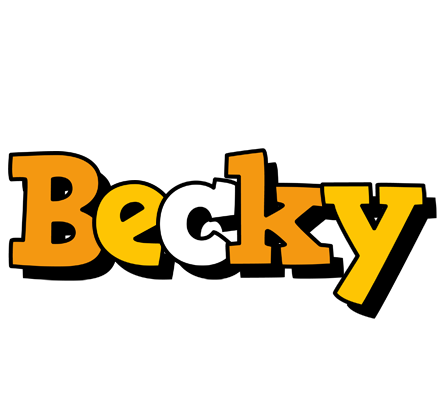 Becky cartoon logo