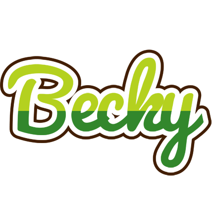 Becky golfing logo