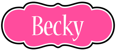 Becky invitation logo