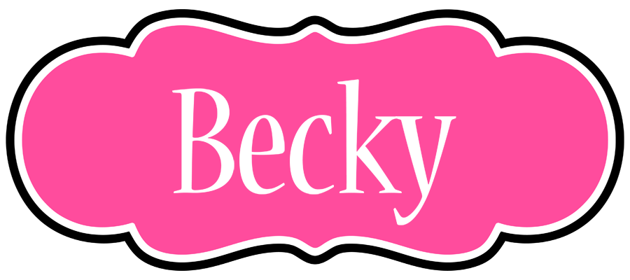 Becky invitation logo
