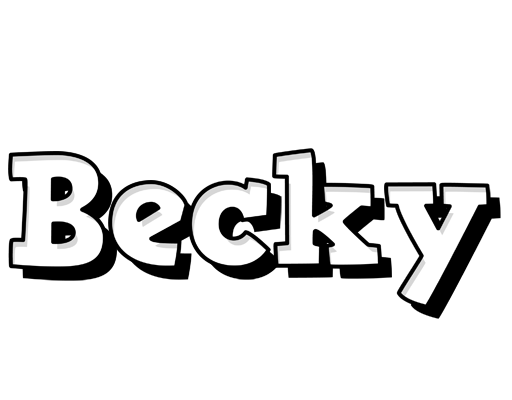 Becky snowing logo
