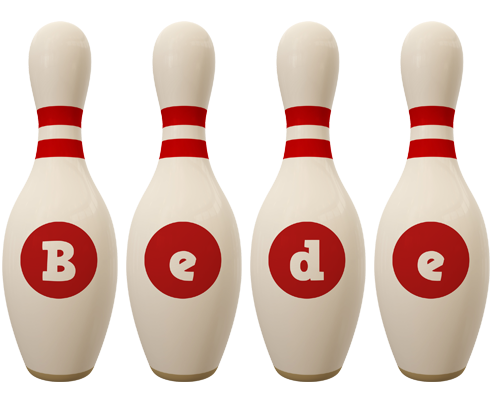 Bede bowling-pin logo
