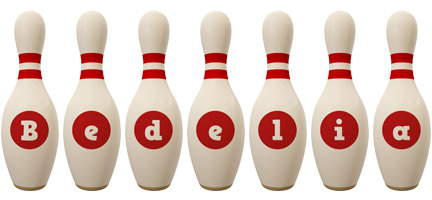 Bedelia bowling-pin logo