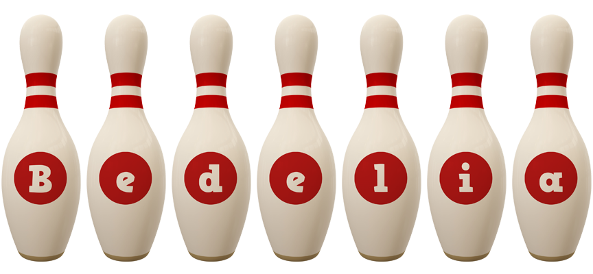 Bedelia bowling-pin logo