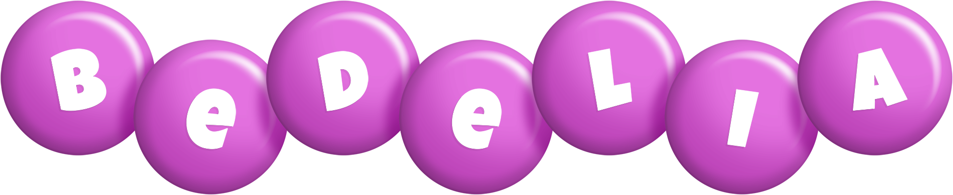 Bedelia candy-purple logo
