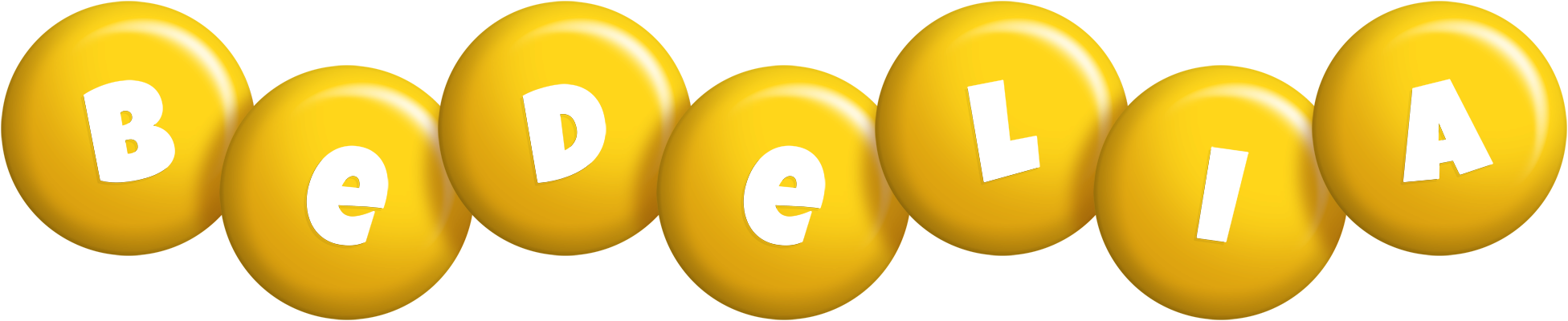 Bedelia candy-yellow logo
