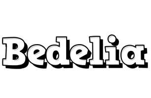 Bedelia snowing logo