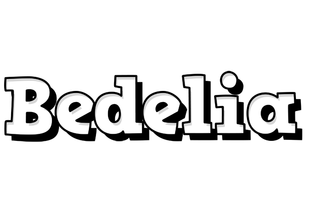 Bedelia snowing logo