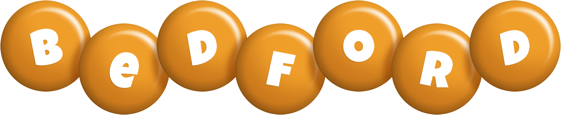 Bedford candy-orange logo