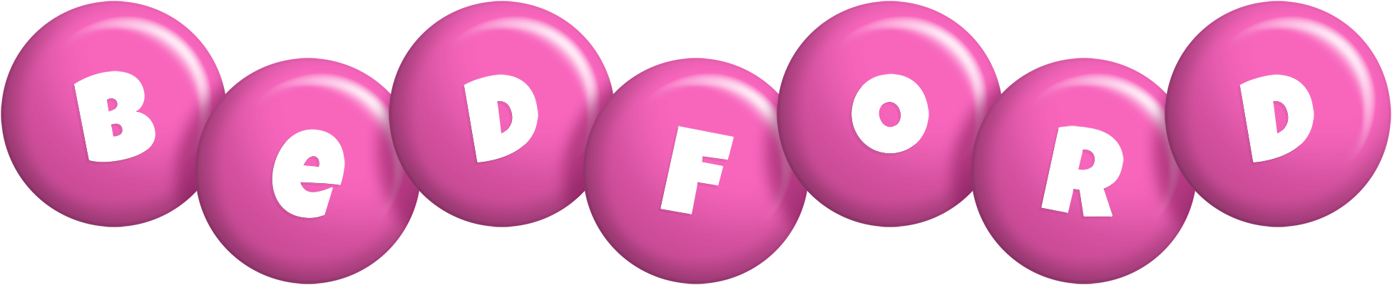 Bedford candy-pink logo