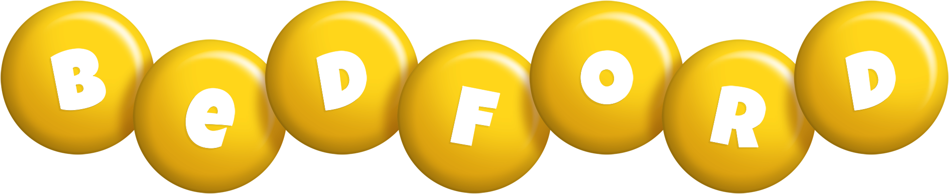 Bedford candy-yellow logo